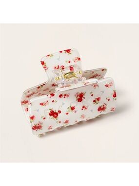 PARKE X Target claw clip cream floral